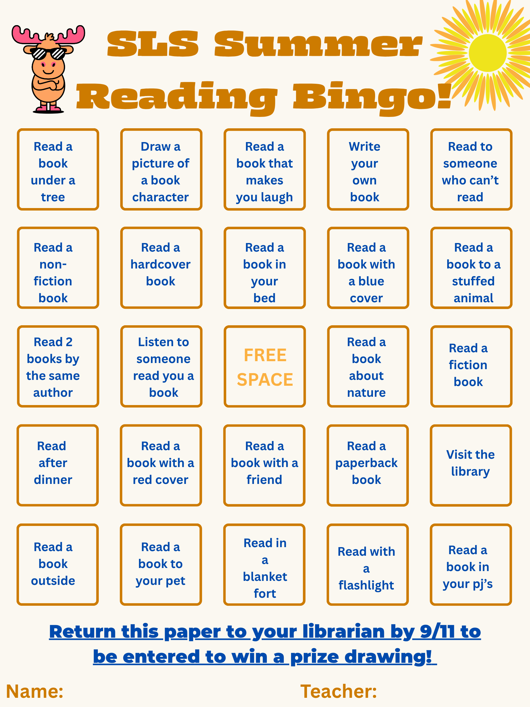 SLS Summer Reading Challenge! 